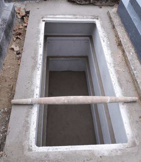 Construction de cavaux funéraires